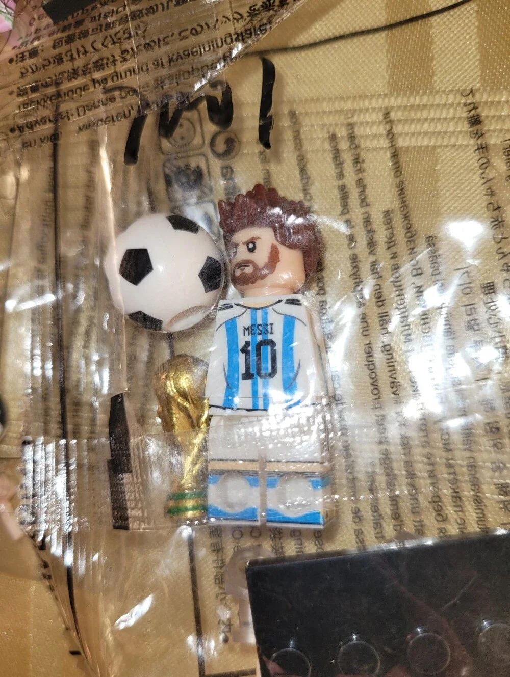 3 New Messi Soccer minifigure set